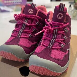 Merrell Kids Pink and Purple Sneakers